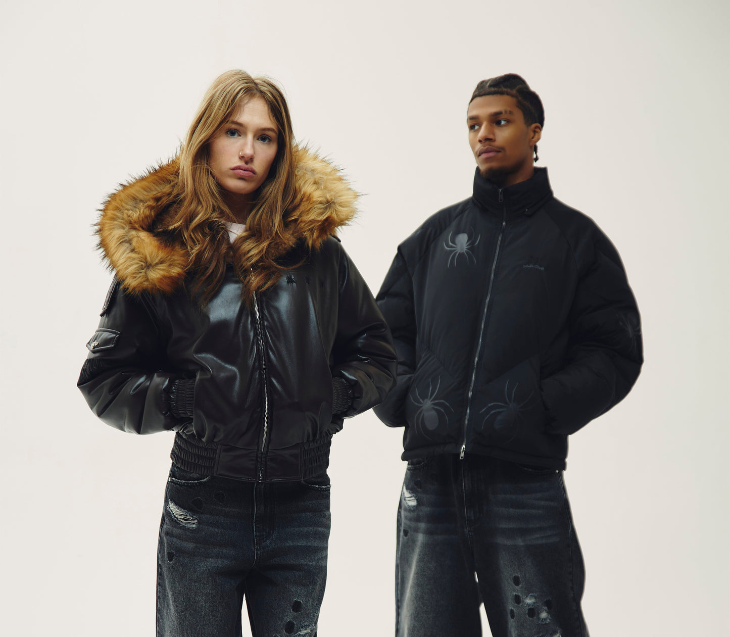 SPIDER REFLECTIVE PUFFER