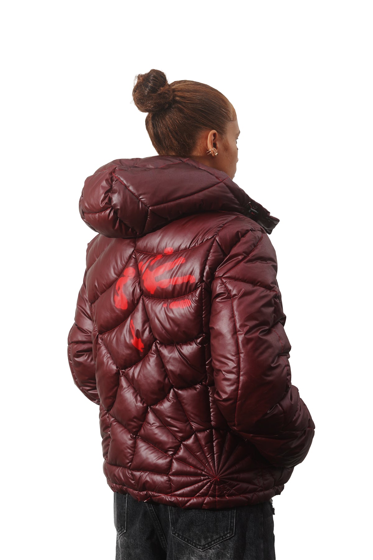 Metamorphosis crimson red spider puffer