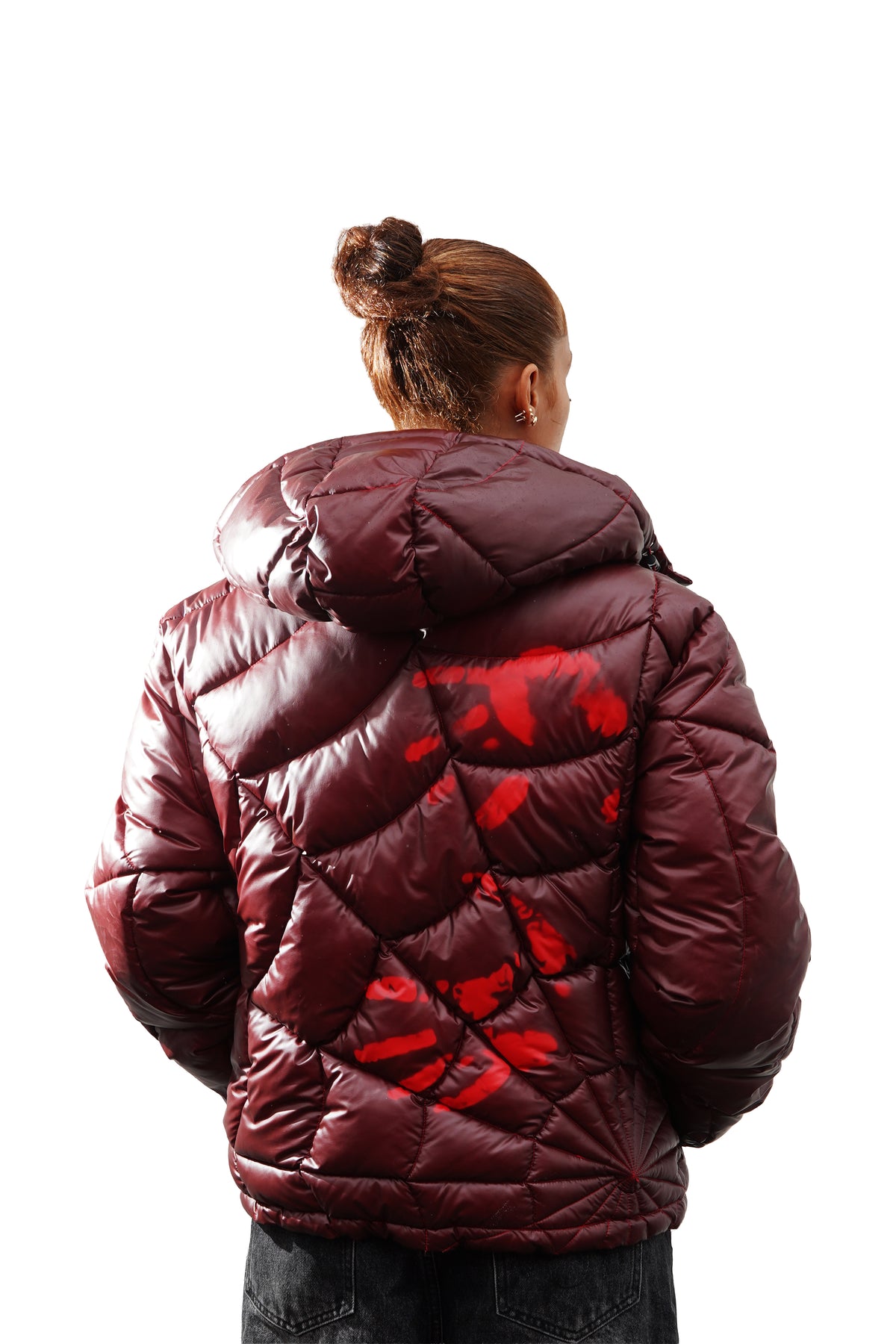 Metamorphosis crimson red spider puffer