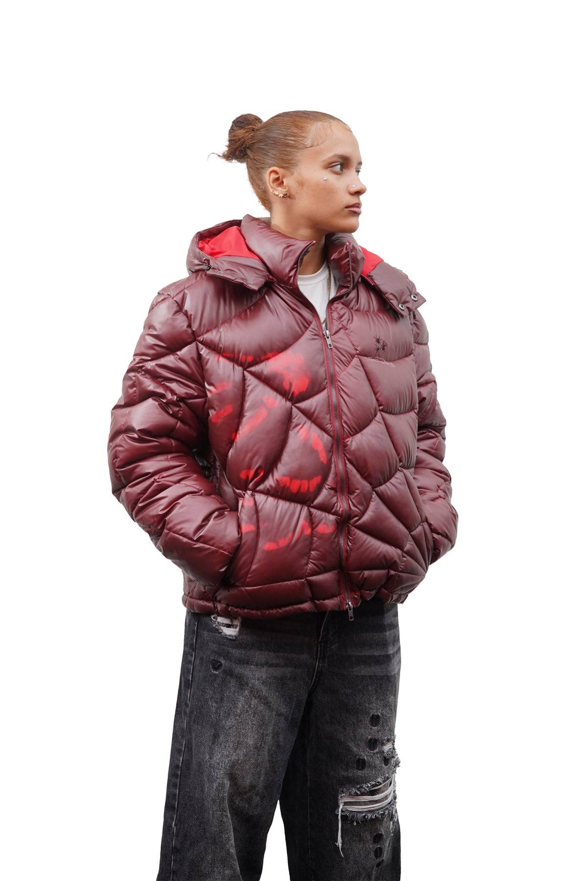 Metamorphosis crimson red spider puffer