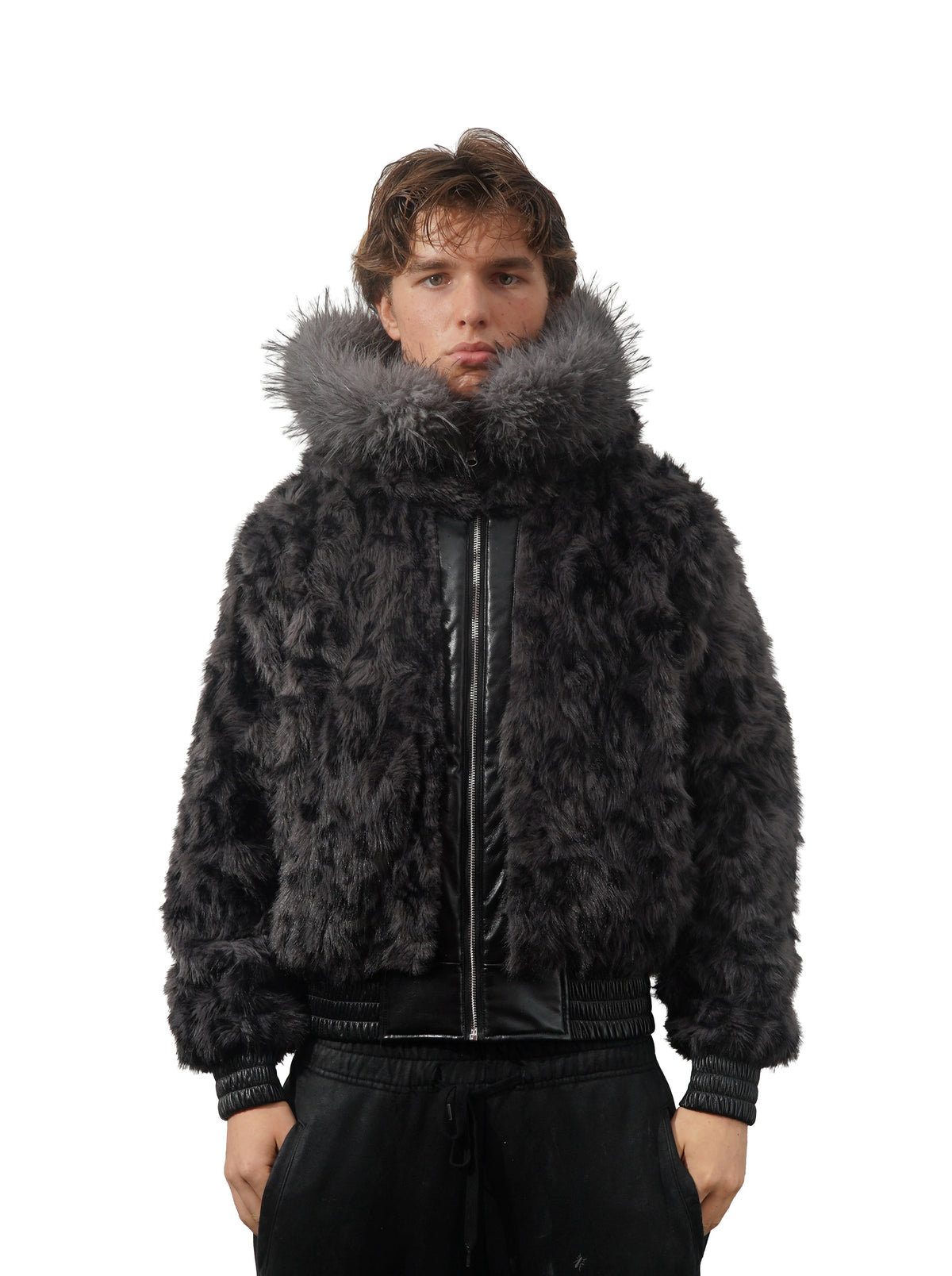 Spider Reversible Fur Bomber jacket