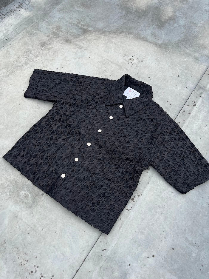 BLACK WEB SHIRT