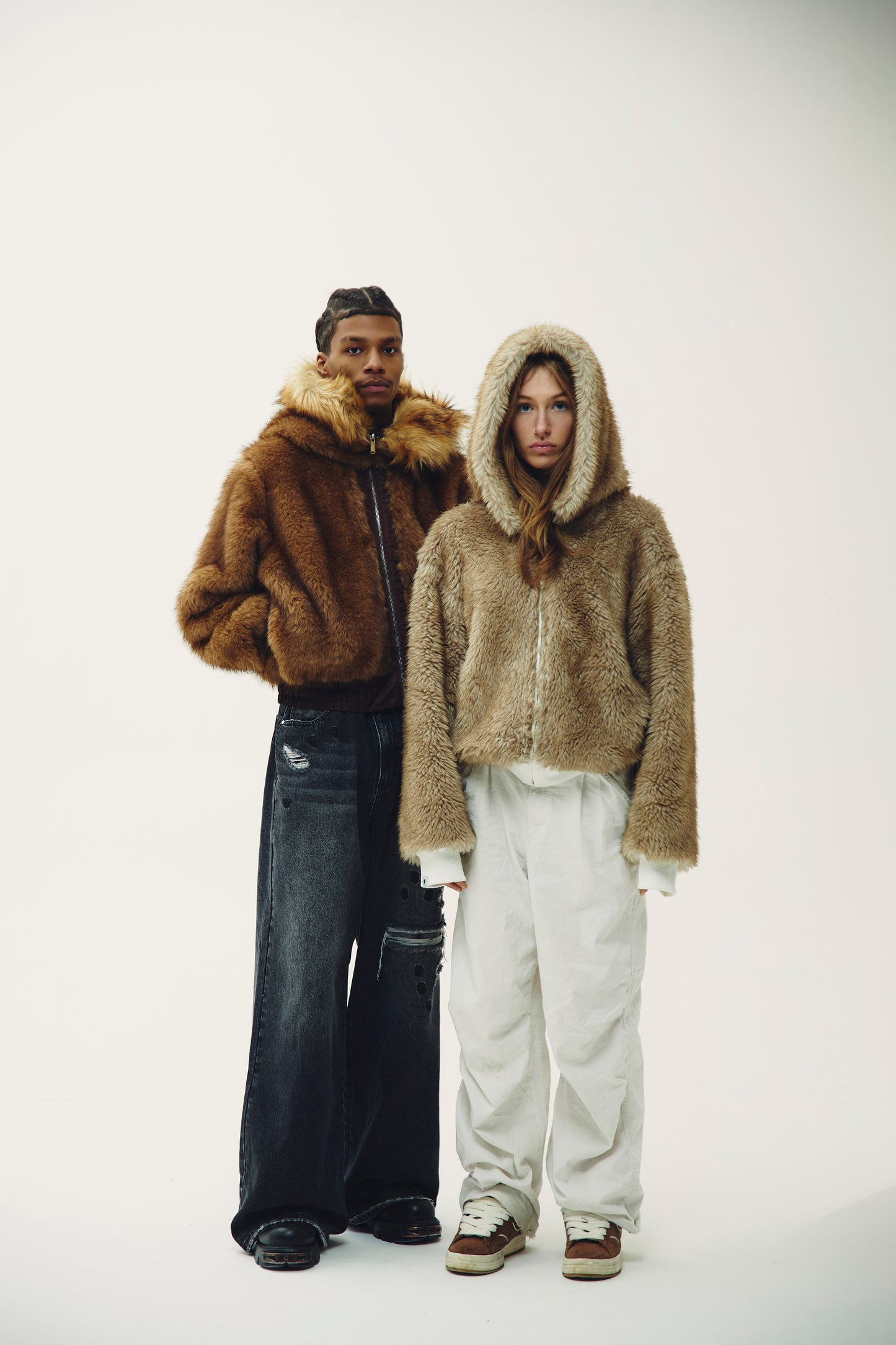 DOMESTIC REVERSIBLE BUGS FUR WHITE